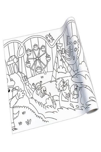 ileri grup Adhesive Printed Painting Roller Game Park Themed 30 Cm.X 4 M.