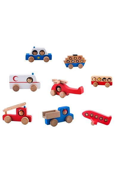 BALATOYZ Wooden Large Car Set