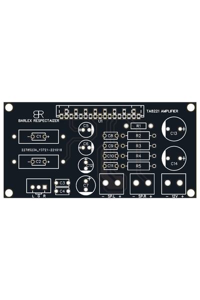 ERKAR 30 Watt Çift Kanal Stereo Araba Amfi Devresi - 12v Dc Toshiba Ta8221ah-...