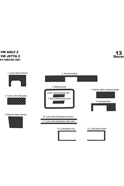meriç cockpit design ميريتش ®   فولكس واجن جولف 2 تراك أمامي مطلي باللون الأس...