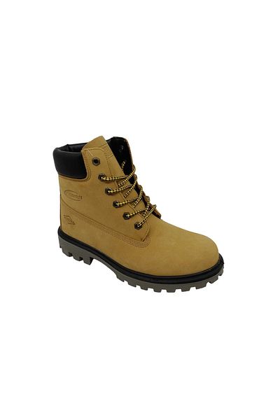 Scooter Unisex Yellow Nubuck Δερμάτινες Αδιάβροχες Μπότες 7108nsa