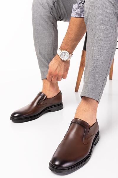 maximoda أحذية كلاسيكية من الجلد الطبيعي، أحذية رجالية من الجلد الداخلي والخارجي
