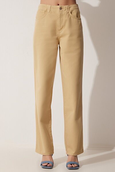 Happiness İstanbul Γυναικεία κρέμα ψηλόμεση Mom Jean RH00026