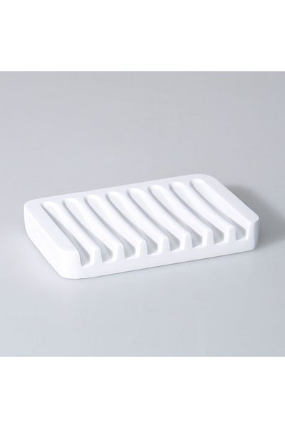 Selim Smooth Solid Soap Dispenser Λευκό
