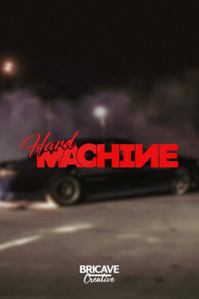 Bricave Hard Machine Jdm Yazı Araba-motosiklet Cam Etiket Sticker 18x4cm