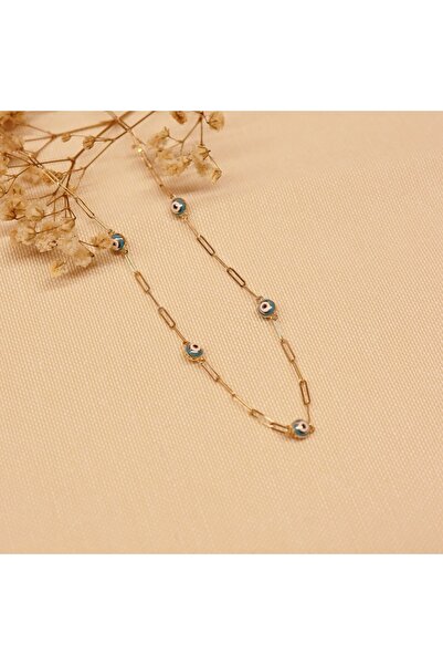 TAHAN MÜCEVHERAT Ataç Zincirli Göz Modern Kolye