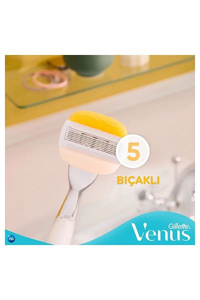 Gillette Venus ماكينة حلاقة كومفورت جلايد أولاي للسيدات + شفرتي حلاقة احتياطيتين