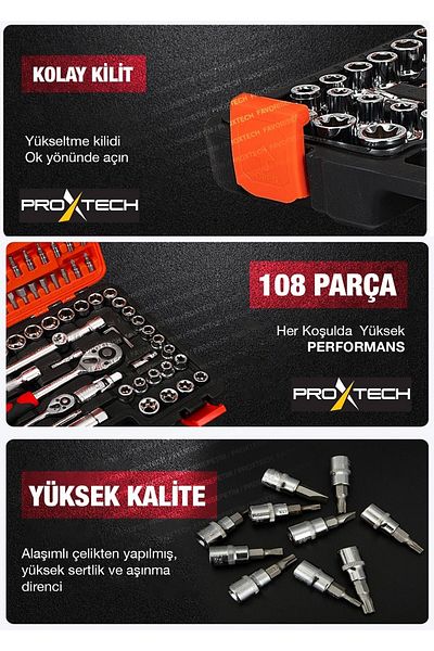 MOONSHOP Professional 112 Piece Multifunctional 1/2 and 1/4 Ratchet Socket Wrench Set with Bits and Pliers