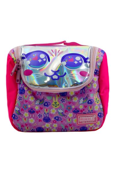 MUGGLE صندوق غداء ثعلب وردي مع ترمس (mu-7686)