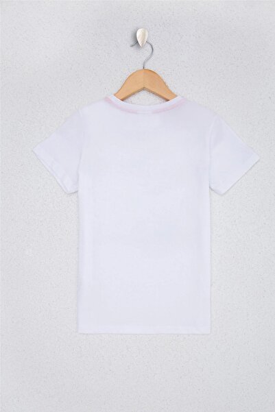 U.S. Polo Assn. Μπλουζάκι με λευκό λαιμόκοψη για αγόρι