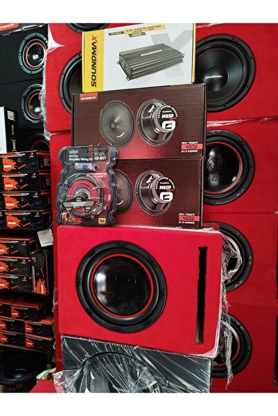 Reiss 30 Cm 1400 Wat 400 Arms Spl Kabin Bas Massive 4 Adet 20 Cm Midrange Son...