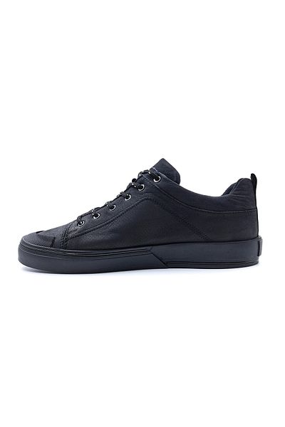 MARCOMEN Genuine Nubuck Leather Men's Casual Black Sports Shoes