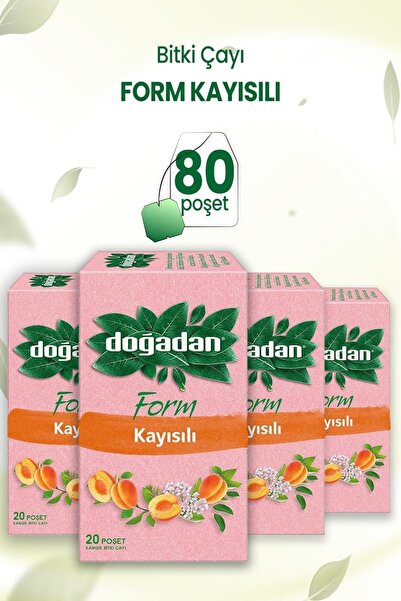Doğadan Form Çay Kayısılı 20'li X 4 Adet