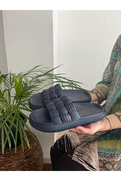 Behtah Kundura Unisex Ανδρικές πολυτελείς ελαφριές και ψηλές αντιολισθητικές παντόφλες μπάνιου στην παραλία με φαρδιά εφαρμογή