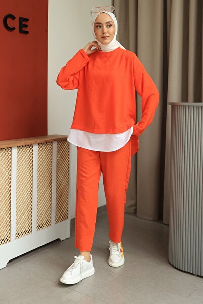 Gizce Orange Patri Suit
