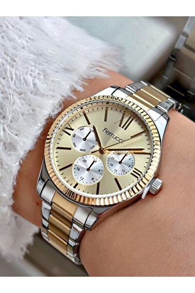 Ferrucci ساعة يد نسائية Fc.13041m.03 مقاومة للماء 3 ATM