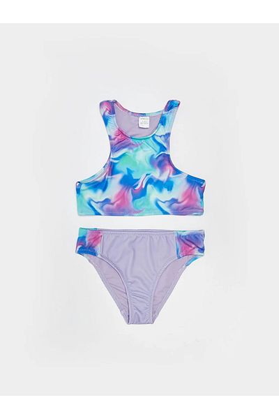 LC Waikiki Κοριτσίστικο μπικίνι με σχέδιο Lcw Eco Tie-Dye