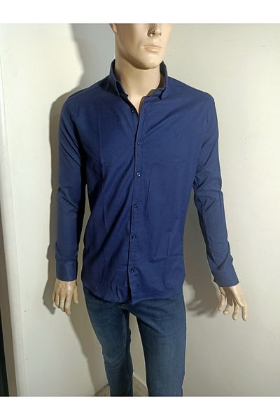 PACHOZ Спортна риза с дълъг ръкав Slimfit
