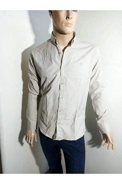 PACHOZ Спортна риза с дълъг ръкав Slimfit