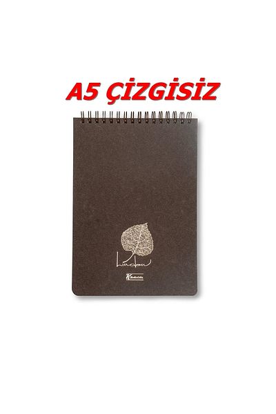 KESKİN COLOR دفتر ملاحظات مقاس 14 × 20 سم مقاس A5 غير مبطن 80 ورقة