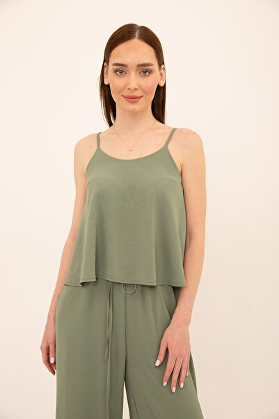 Laranor Μπλούζα Nil Green Ayrobin με ρυθμιζόμενο λουράκι από σχοινί