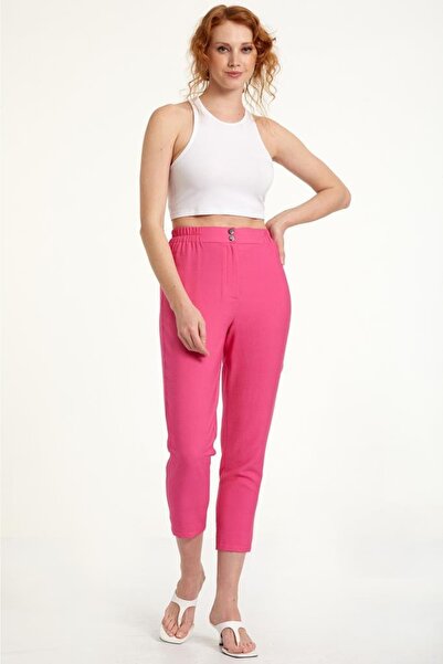 İKİLER Beli Çıtçıtlı Pantolon 023-3508