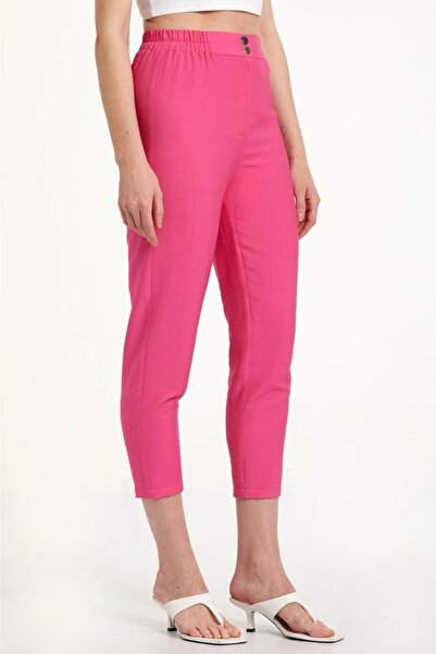İKİLER Beli Çıtçıtlı Pantolon 023-3508