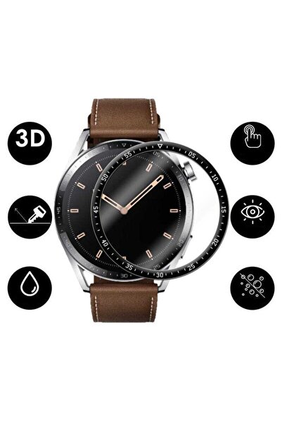 Genel Markalar Huawei Watch Gt 3 46mm Ekran Koruyucu Darbeye Dayanıklı Ppma Kırılmaz Cam