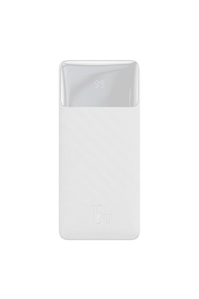Baseus Bipow Dijital Ekranlı 15w 10.000 Mah Powerbank Beyaz