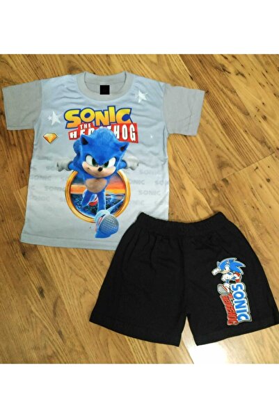 YDBKStore Boy (3-8 Years) Hedgehog Digital Printed Shorts/T-Shirt Set
