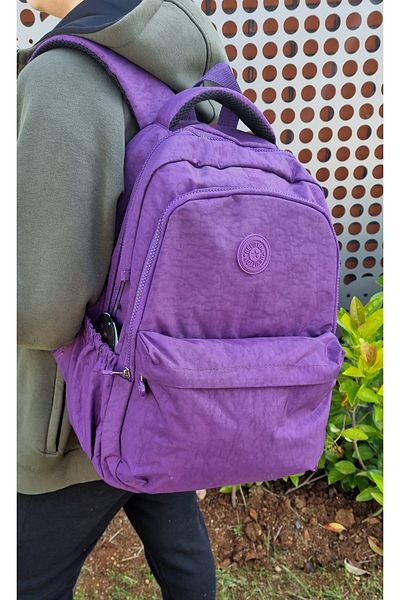 Bevitton Unisex Μωβ Σχολική Τσάντα Πολλαπλών Διαμερισμάτων Kipling Αδιάβροχο Σακίδιο πλάτης