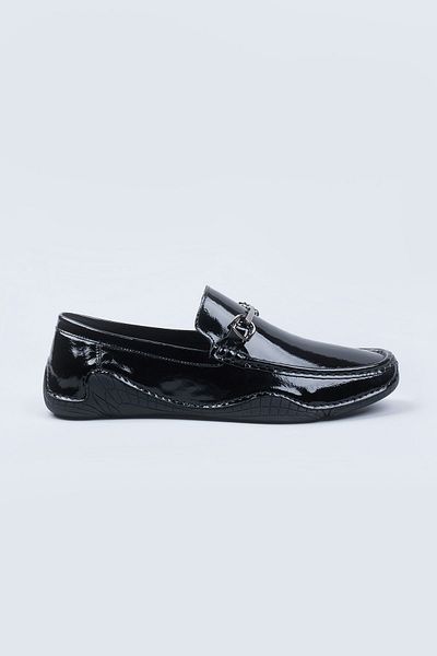 YAPICI Togga 2006 Black Patent Leather Genuine Leather Men's Shoes