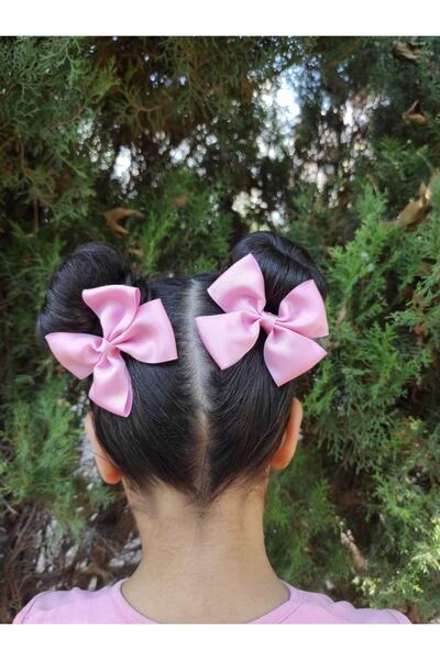 ecrin tuhafiye hobi Pembe 2'li Fiyonk Klips Toka
