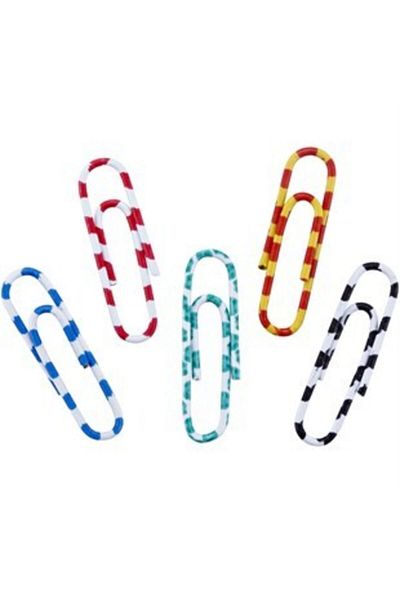 Brons Zebra Colored Paper Clips 40 Pieces - Br-435