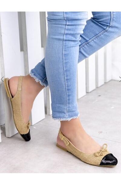 SUAT SALİH Keten Babet Siyah Pullu C-3/2,3