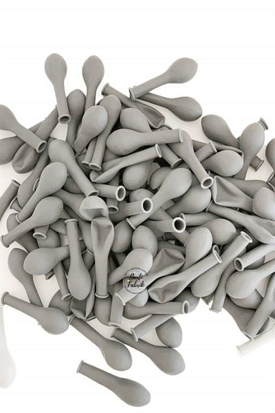 Partifabrik Macaron Gray Mini Balloon 5 Inch 10 Pieces