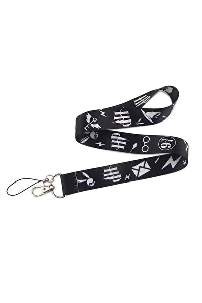 kürkçü Siyah Harry Potter Boyun Askı Ipi Yaka Kartı