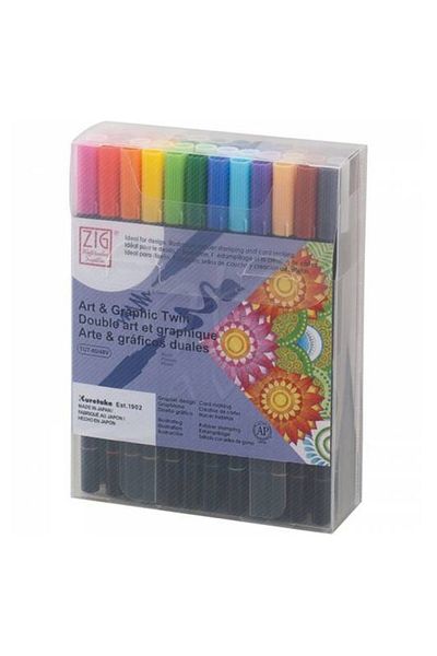 ADEL OYUNCAK Zig Art & Graphic Twin Set of 48 Double Ended Graphic Pencils - 155530