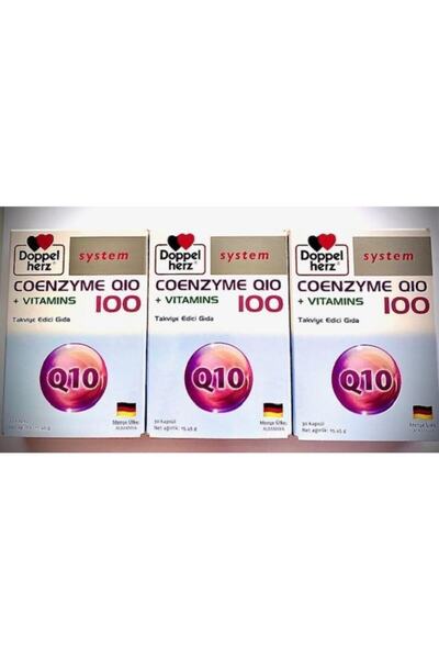 Doppelherz Coenzyme Q10 + Vitamins 100 30 Kapsül*3 Adet Skt:06.2022