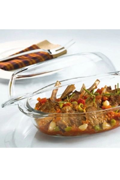 Paşabahçe Pasabahce 59052 Borcam Oval Lid Pot 2850Cc + 1800Cc