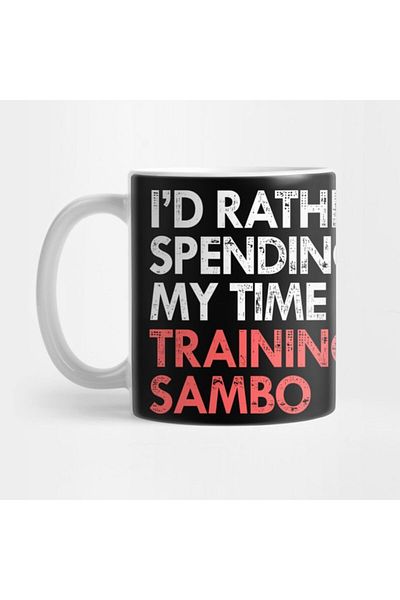 TatFast I'D Rather Be Training Wing Chun Mug, Gift, Dowry, Presentation