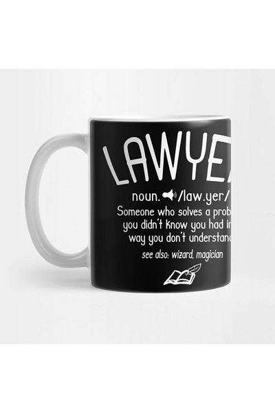 TatFast Lawyer Definition Mug, Gift, Dowry, Presentation Holder