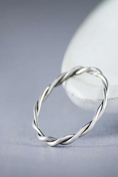 NSA SILVER Burgu Gümüş Yüzük Alyans 925 Ayar