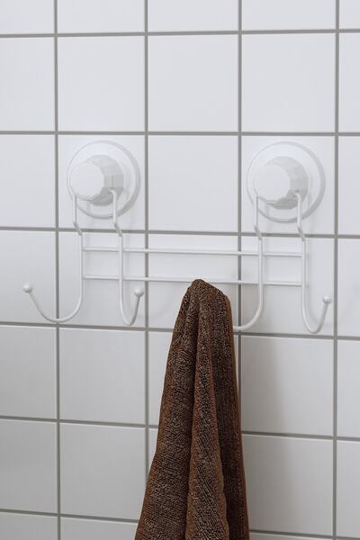 Teknotel Delme Vida Matkap Yok! Vakumlu 4'lü Askılık Beyaz Dm252