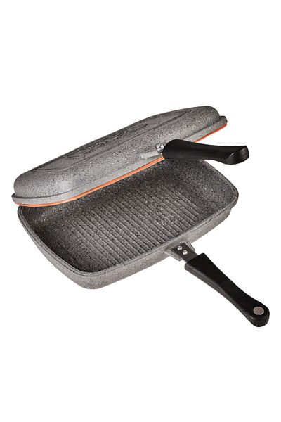 Karaca Dark Silver Bio Granit Double Tava 34 Cm Trendyol
