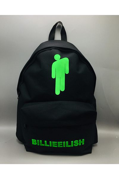 Köstebek Σακίδιο πλάτης Billie Eilish Green Print σε μαύρο