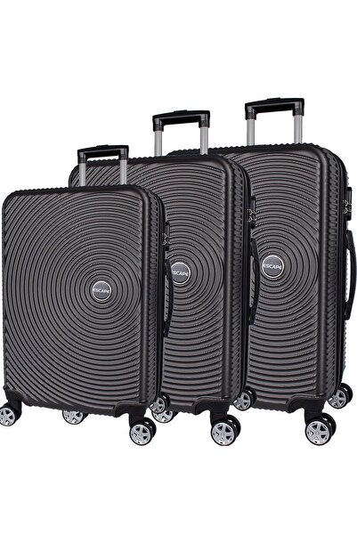 ESCAPE Unisex Füme 2021 Samso Abs 8 Tekerlek Valiz Seti