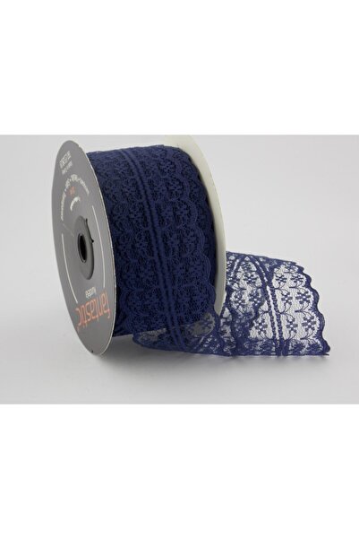 FANTASTIC KURDELE Dantela de culoare bleumarin (45 mm lățime)