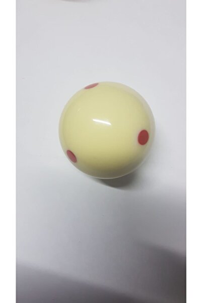 Bağımsız 61,5mm Benekli Bilardo Topu - Benekli Üç Top Beyaz Tek Top