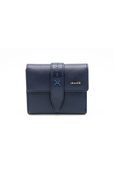 Grande 2633 Navy Blue Women's Leather Wallet